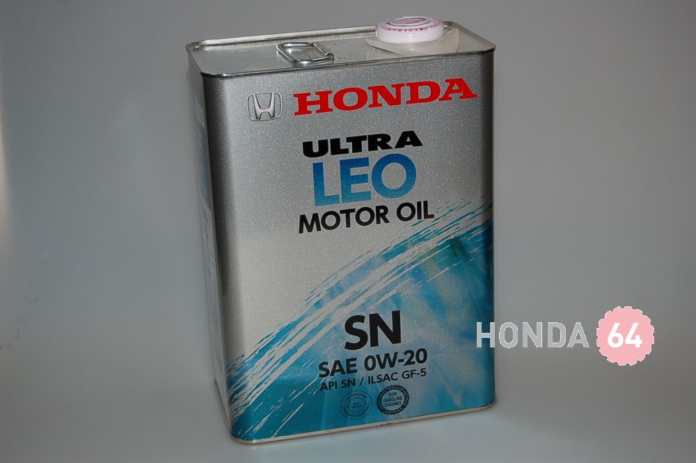 Масло Хонда моторное Ultra LEO-SN 0W-20,4L Япония