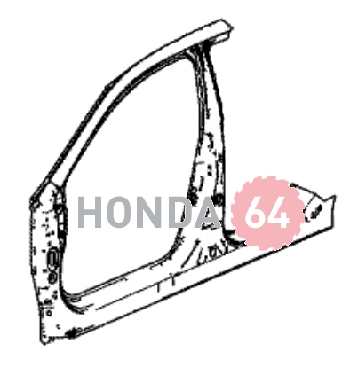 Панель правая наружная Honda Accord-9