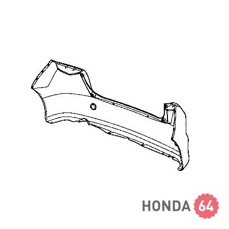 Бампер Хонда Аккорд 8, задний, Type-S