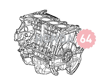 Двигатель Хонда СРВ-4 2.0л, блок цилиндров в сборе