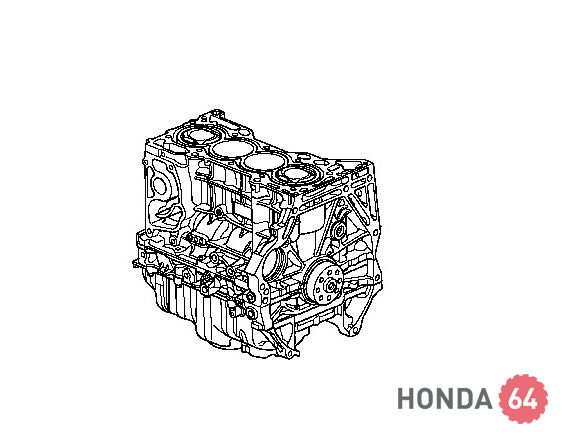 Двигатель Honda Accord-8 2.4L, блок цилиндров в сборе