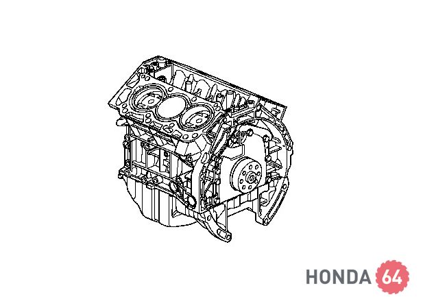Двигатель Honda Pilot, блок цилиндров в сборе