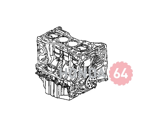 Двигатель Honda CR-V 2.4L, блок цилиндров в сборе