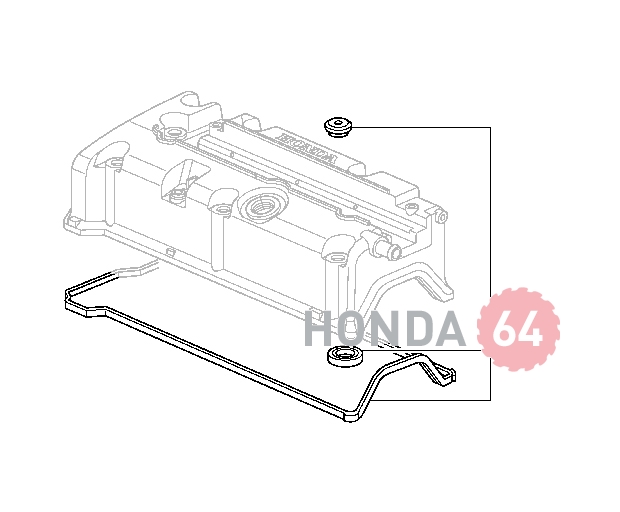 Прокладка клапанной крышки,к-т Honda Accord-8, 2.4 (12030-R44-A00)