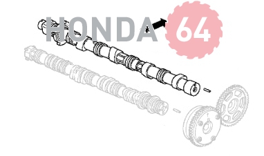 Вал распределительный впускной Хонда СРВ-4 2.4л, 2013
