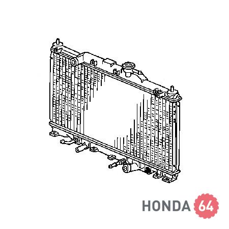 Радиатор двигателя Honda Element