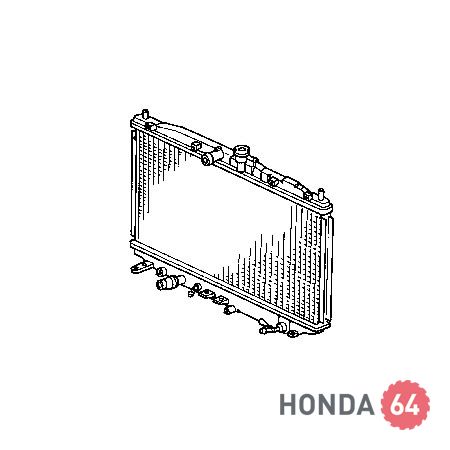 Радиатор двигателя Хонда Аккорд 7, 2.0L