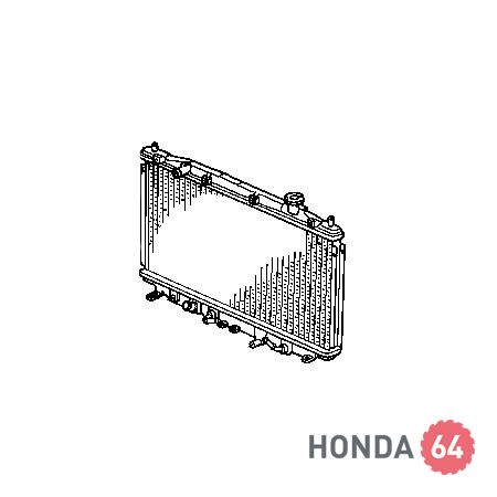 Радиатор Хонда Аккорд 8, 2.4L AT