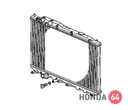 Радиатор двигателя Honda Civic 4D 06-11