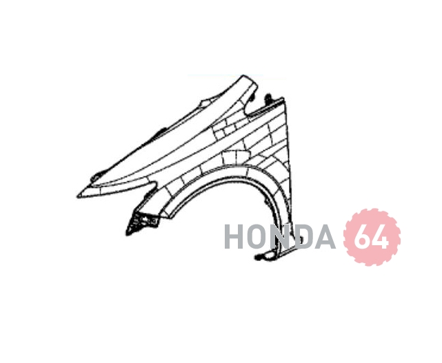 Крыло переднее правое Хонда Цивик 4Д 2013