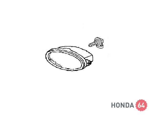 Фара правая противотуманная Хонда Цивик 4Д