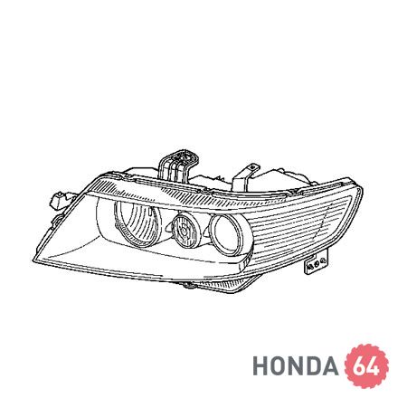 Фара правая Honda Accord 7