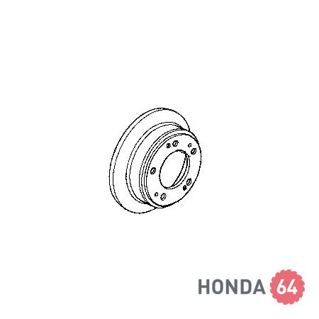 Тормозной диск Хонда Аккорд 7, задний