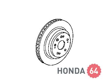 Тормозной диск Хонда Легенд, задний