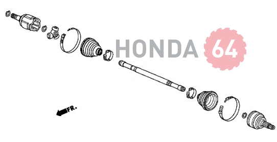  ,  Honda Accord-9 (44306-T2B-A00)