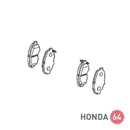 Тормозные колодки передние Хонда Цивик 4Д