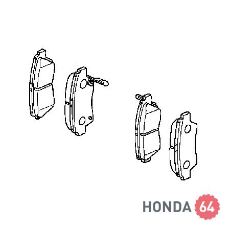 Тормозные колодки передние Хонда