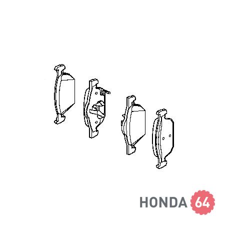 Тормозные колодки передние Хонда Аккорд 8, 2.0L