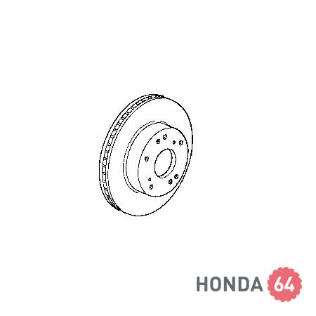 Тормозной диск Хонда Аккорд 7, передний