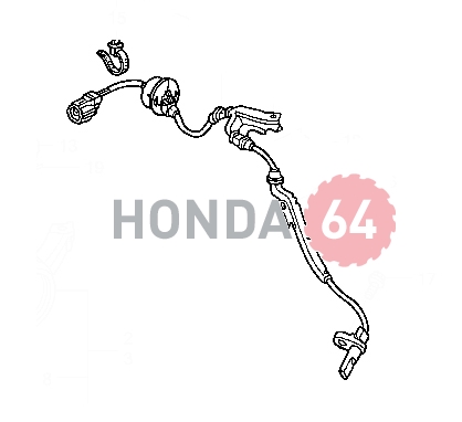 Датчик ABS Хонда, передний правый (57450-SDH-003)