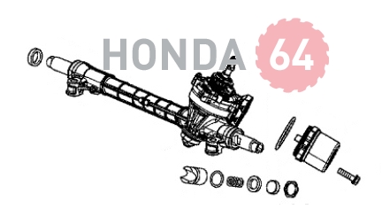 Рейка рулевая Honda Civic 4D 2012