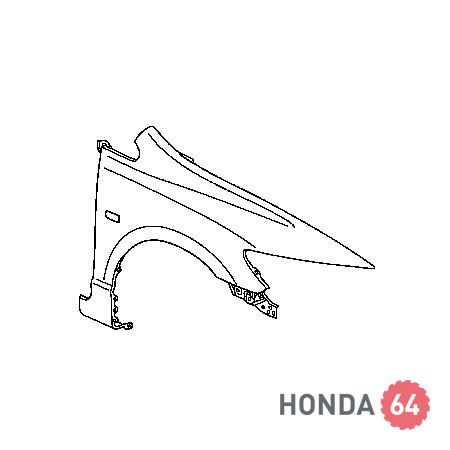Крыло Хонда Цивик 4Д, переднее правое