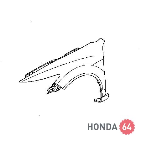 Крыло Хонда Аккорд 8, переднее левое