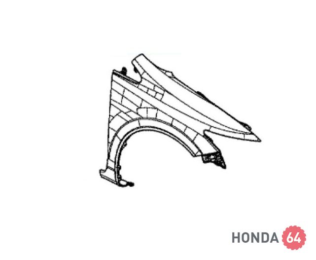 Крыло переднее правое Honda Civic 4D 2012