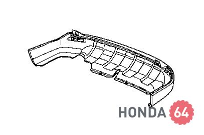 Бампер Хонда СРВ, задний 2007-2009