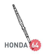76630SJAA01 Щётка стеклоочистителя пас. Honda Legend