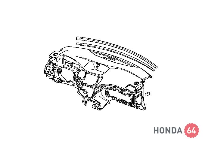 Панель приборов (торпедо) Honda Accord 8 (77103-TL0-G02ZB)